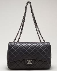 сумка шанель кожаная черная фото