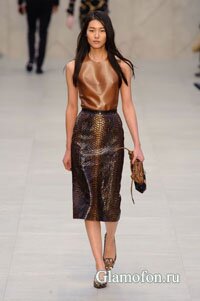 кожаные юбки осень зима 2013