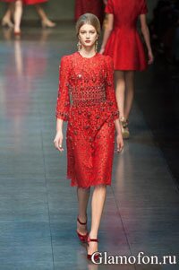 мода осень 2013 дольче габбана